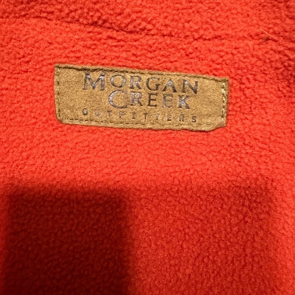 Men's Olive and Orange Outdoor Vest - Picture 3 of 7